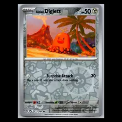 Alolan Diglett 122/191 Reverse Holo - Surging Sparks Pokemon Card - Image 1