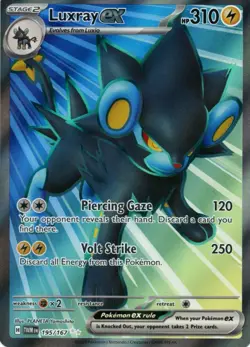 Luxray ex 195/167 Ultra Rare SV06: Twilight Masquerade Pokemon Card - Image 1