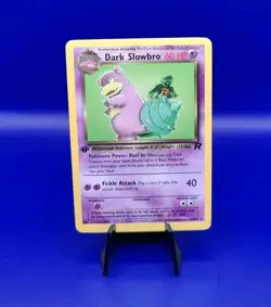 Dark Slowbro 29/82 1st Edition Holo Rare Team Rocket Pokemon Card TCG WOTC NM - Image 1