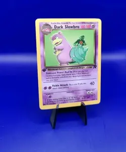 Dark Slowbro 29/82 1st Edition Holo Rare Team Rocket Pokemon Card TCG WOTC NM - Image 2