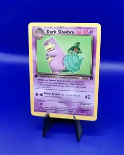 Dark Slowbro 29/82 1st Edition Holo Rare Team Rocket Pokemon Card TCG WOTC NM - Image 3