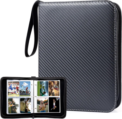 Trading Card Binder, 400 Pockets Card Binder Sleeves with Zipper, Double Sided P - Image 1