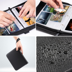 Trading Card Binder, 400 Pockets Card Binder Sleeves with Zipper, Double Sided P - Image 5