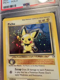 Pichu 12/111 PSA 7 NM Pokemon Card - TCG 2000 Neo Genesis - Unlimited Holo WOTC - Image 3