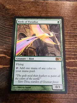 Magic the Gathering Birds of Paradise Creature Card M12 Regular - Image 1