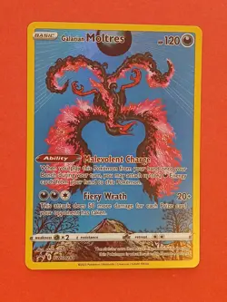 Moltres V Pokemon Brilliant Stars Galarian 183/172 Secret Rare Gold Card - Image 1