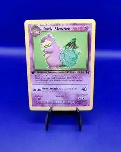 Dark Slowbro 29/82 1st Edition Holo Rare Team Rocket Pokemon Card TCG WOTC NM - Image 1
