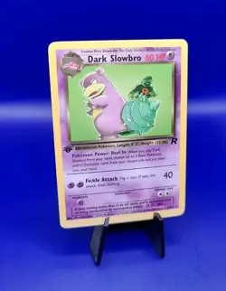 Dark Slowbro 29/82 1st Edition Holo Rare Team Rocket Pokemon Card TCG WOTC NM - Image 2