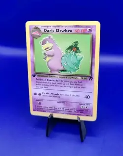 Dark Slowbro 29/82 1st Edition Holo Rare Team Rocket Pokemon Card TCG WOTC NM - Image 3