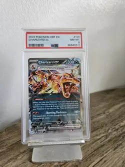 2023 Pokemon OBF Charizard ex #125 Graded NM-MT 8 Card - Image 1