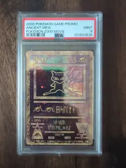 Ancient Mew 2000 Pokemon Movie Holo Promo Card PSA 9 Mint - Image 1