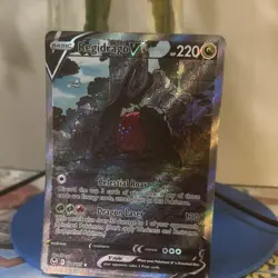 Pokemon Regidrago V Ultra Rare Full Art 184/195 Silver Tempest Holo Card - Image 1