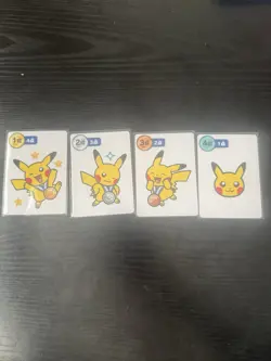 Taruka Japanese Pokemon Center Pikachu Cards Blue 1st, 2nd, 3rd, 4th - Image 1