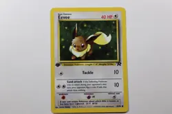 Eevee 55/82 1st Edition Team Rocket Pokemon Card WOTC Near Mint Vintage - Image 1