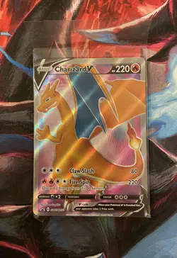 Pokemon TCG Charizard V SWSH050 Champions Path ETB Promo Card NM - Image 1