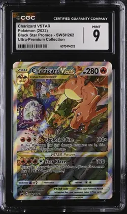 Charizard VSTAR SWSH262 SWSH: Sword & Shield Promo Cards Holo CGC 9 MINT - Image 1