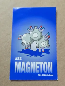 Magneton Pokemon 1999 Game Freak Creatures 1999 Sticker Pokemon Card #82 Rare - Image 1