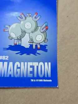 Magneton Pokemon 1999 Game Freak Creatures 1999 Sticker Pokemon Card #82 Rare - Image 4