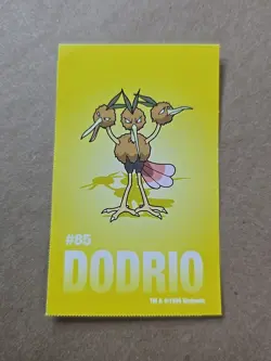 Dodrio Pokemon 1999 Game Freak Creatures 1999 Sticker Pokemon Card #85 Rare - Image 1
