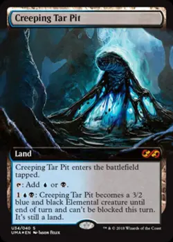 MTG English Creeping Tar Pit NM Foil Ultimate Box Toppers - Image 1