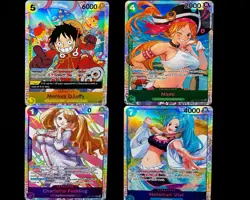 One Piece TCG Lot 4 SR Luffy OP07-109 Nami Vivi Pudding Holo Cards 🔥🔥🏴‍☠ - Image 1