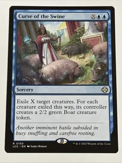 MTG Commander: The Lost Caverns of Ixalan Curse of the Swine 0150 NM Rare - Image 1
