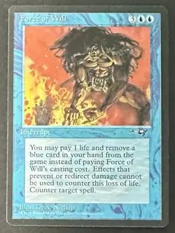 Magic the Gathering Force of Will (Alliances) {Offcenter} Card #2 [#14] - Image 1