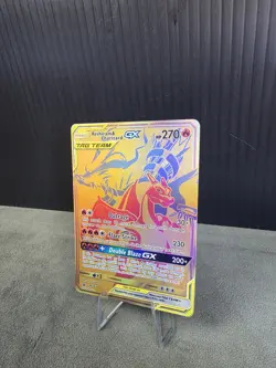 Reshiram & Charizard GX SM247 Full Art Black Star Promo Pokemon TCG Card LP/MP - Image 3