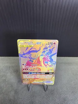 Reshiram & Charizard GX SM247 Full Art Black Star Promo Pokemon TCG Card LP/MP - Image 5