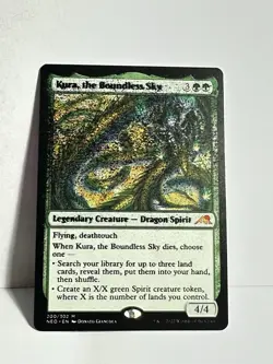 MTG Kura, The Boundless Sky Misprint Overspray Error Kamigawa Neon Dynasty - Image 1