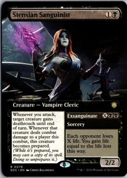Stensian Sanguinist (Extended Art) R Commander: Secrets of Strixhaven 78 NM Magi - Image 1