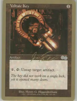 Voltaic Key 314 Vintage Non-Foil LP Gold Border Worlds Non Tournament Legal MTG - Image 1