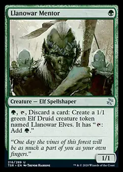 Llanowar Mentor [Time Spiral Remastered] Magic MTG - Image 1