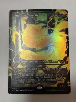 MTG - Enduring Tenacity (Showcase Foil) #0390 - Duskmourn (DSK) - NM FOIL - Image 1