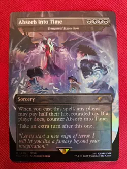 Absorb Into Time MTG (Rainbow Foil) Secret Lair - Image 1