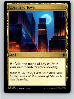 Magic Gathering Command Tower Mutant Ninja Turtles Eternal MTG Free Shipping! - Image 1