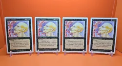 ⚫⚫⚫ (4) 1994 MAGIC The Gathering SENGIR VAMPIRE REVISED 3RD EDITION PLAYED⚫1 - Image 1