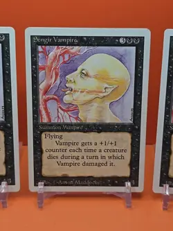 ⚫⚫⚫ (4) 1994 MAGIC The Gathering SENGIR VAMPIRE REVISED 3RD EDITION PLAYED⚫1 - Image 4