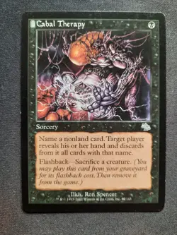 Magic the Gathering MTG - 1 x Cabal Therapy - Judgment - LP - Image 1