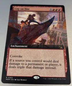 Magic: The Gathering City On Fire Extended Art March of the Machine Mom - Image 1