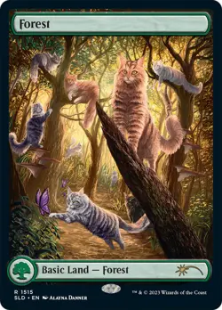 Forest (1515) [Secret Lair Commander Deck: Raining Cats and Dogs] Magic MTG - Image 1