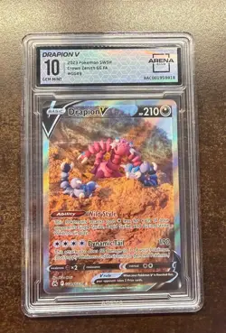 Drapion V GG49/GG70 - 2023 Pokemon Crown Zenith Galarian Gallery Arena Club 10 - Image 1