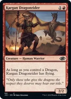 Kargan Dragonrider - Light Play MTG Jumpstart 2022 - Image 1
