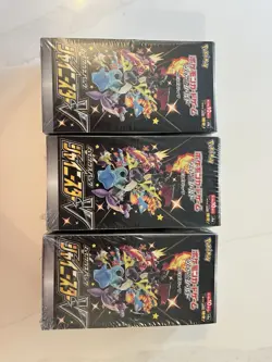 LOT OF 3 Pokemon Sword Shield High Class Shiny Star V Trading Card Box Japanese - Image 1