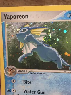 Vaporeon 6/17 POP SERIES 3 - Holo Pokemon Card - HP Swirl 🌀 - Image 3