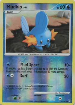 Pokemon Mudkip Reverse Holo Card 116/147 Supreme Victors 2009 - Image 1