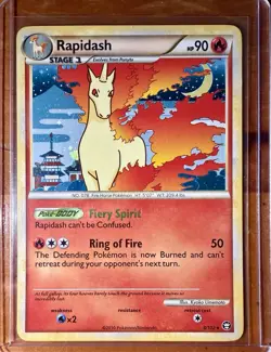 2010 Pokemon Rapidash 8/102 Triumphant Holo Rare Stage 1 Holo English - Image 1