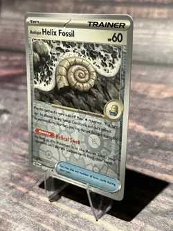 Antique Helix Fossil 153/165 Reverse Holo SV: Scarlet & Violet 151 Pokemon Card - Image 3