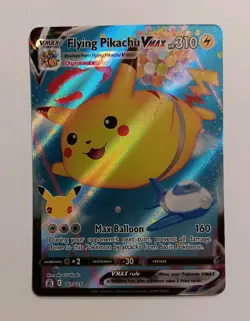 Flying Pikachu VMAX 007/025 Holo VMAX Rare Celebrations Pokemon Near Mint - Image 1