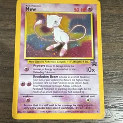Pokemon TCG Mew 09/53 Wotc Promo Holo Basic 50 HP English Vintage 1999 LP - Image 1
